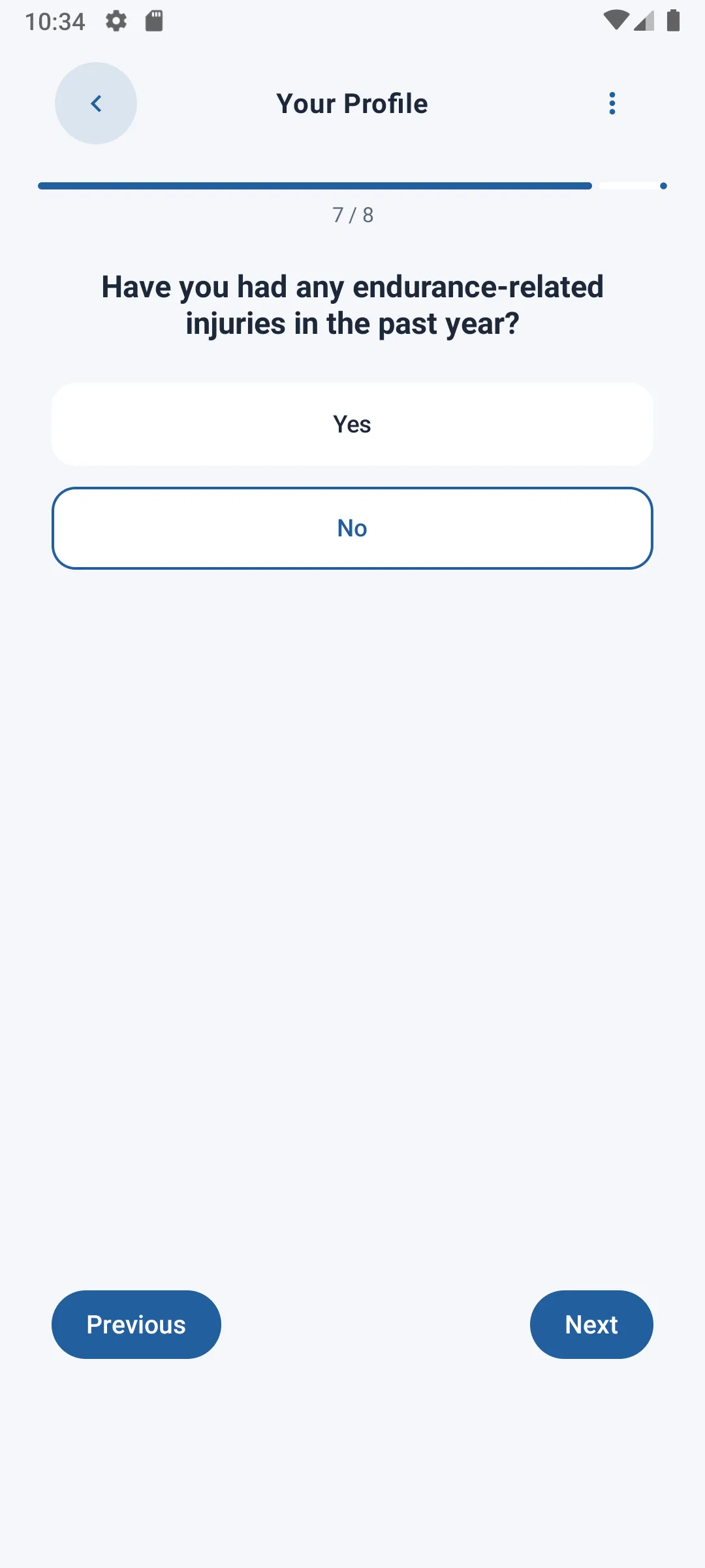 Finish button / plan generation