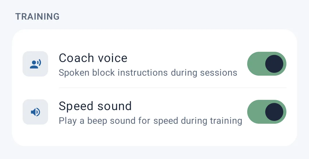 Training section
